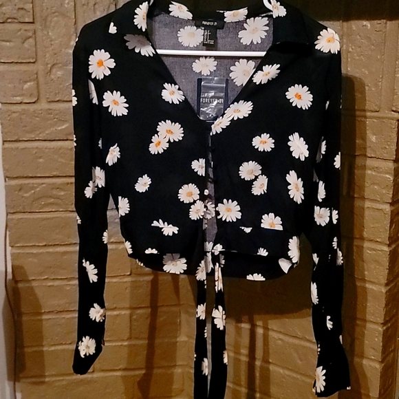 Long sleeve flower tank top - Picture 1 of 2